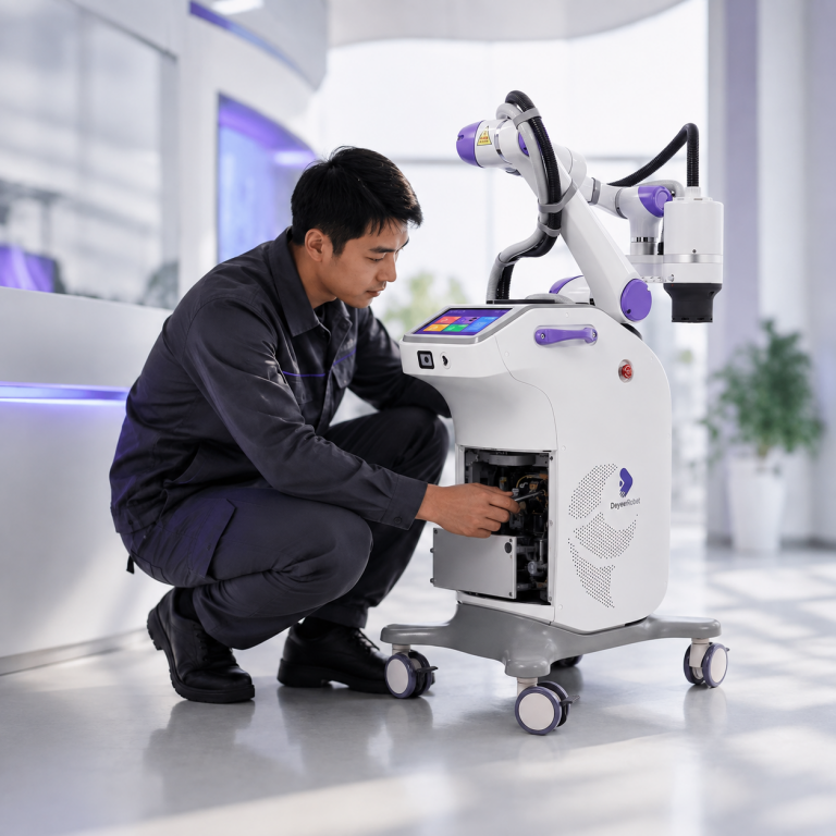 DeYee Robot technician providing after-sales service