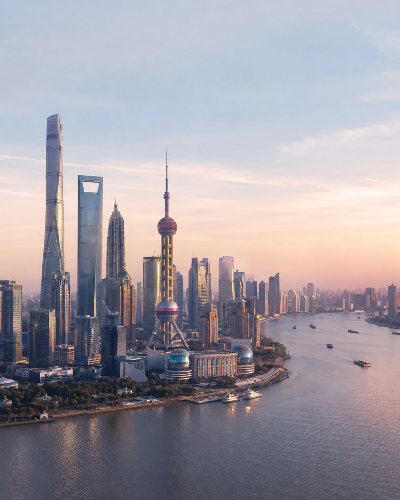 Shanghai waterfront skyline representing the Chinese market