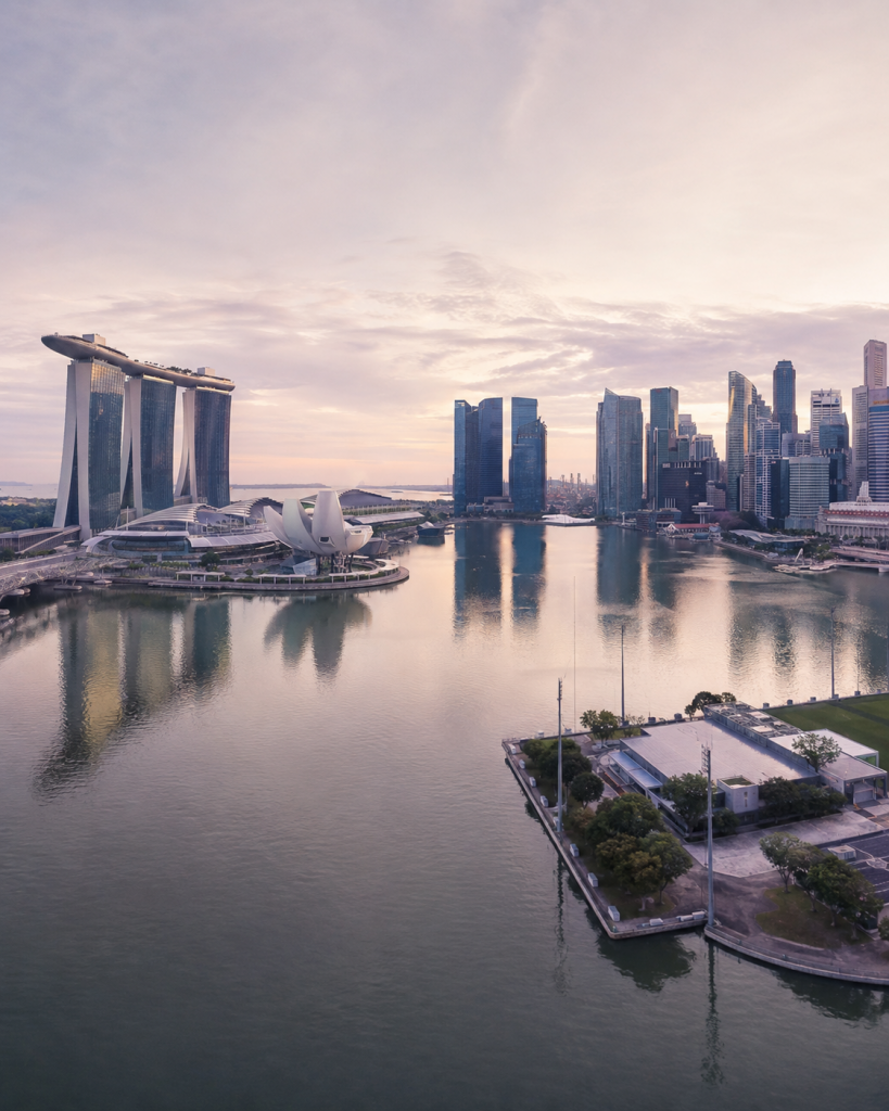 Singapore waterfront skyline representing the overseas market